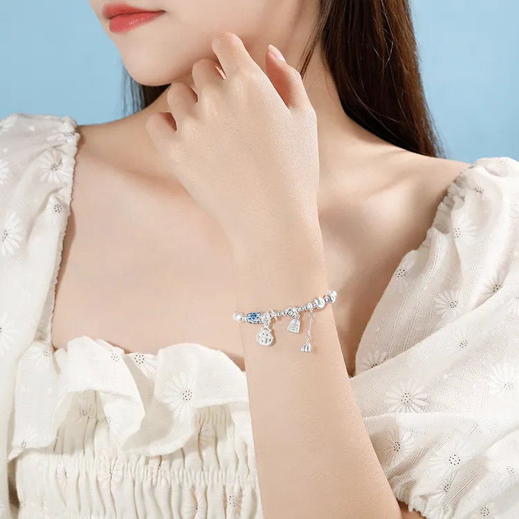 Chongqing Gold Store S925 Silver Bracelets Women's-1