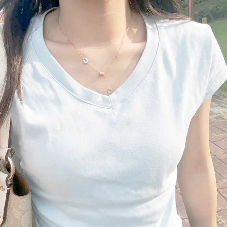 Chongqing Gold Store S925 Silver Necklaces Women's-2