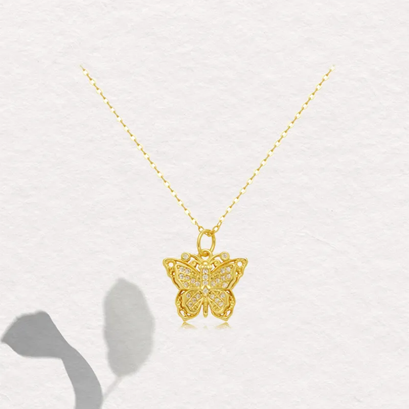 Chongqing Gold Store 925 Sterling Silver Necklaces Women's-4