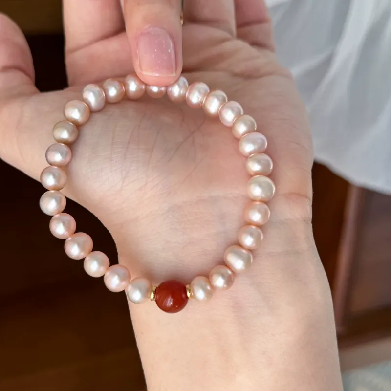 Chongqing Gold Store Shell Pearl Bracelets Women's-3