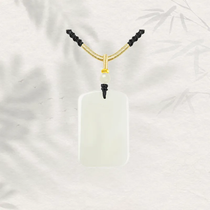 Chongqing Gold Store Chalcedony Jade Necklaces Unisex-1