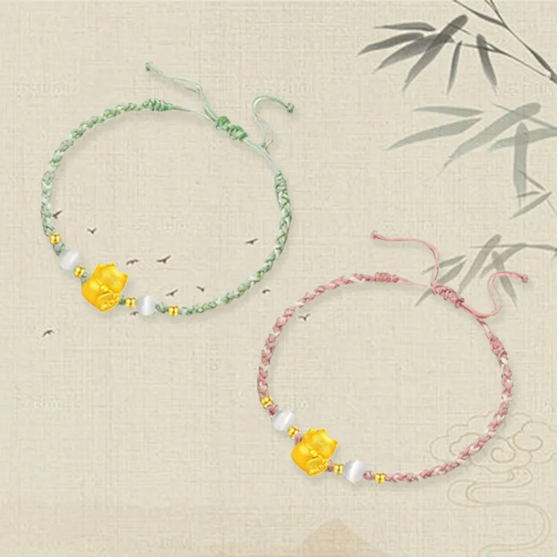 Chongqing gold store Gold Bracelet Unisex-3