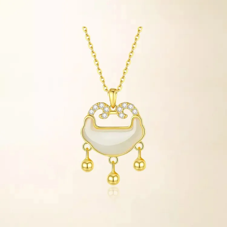 Chongqing Gold Store S925 Silver Necklaces Women's-4