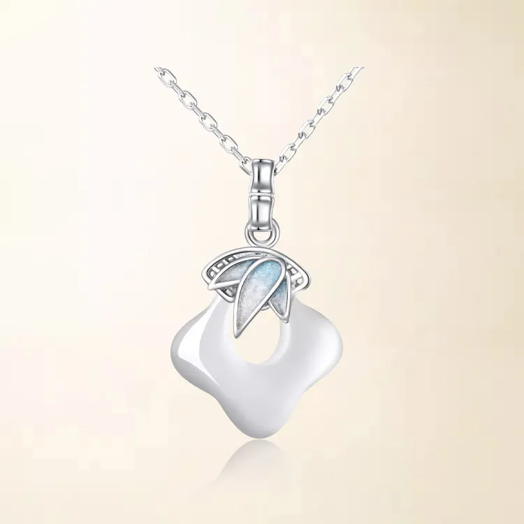 Chongqing Gold Store Chalcedony Necklaces Unisex-3
