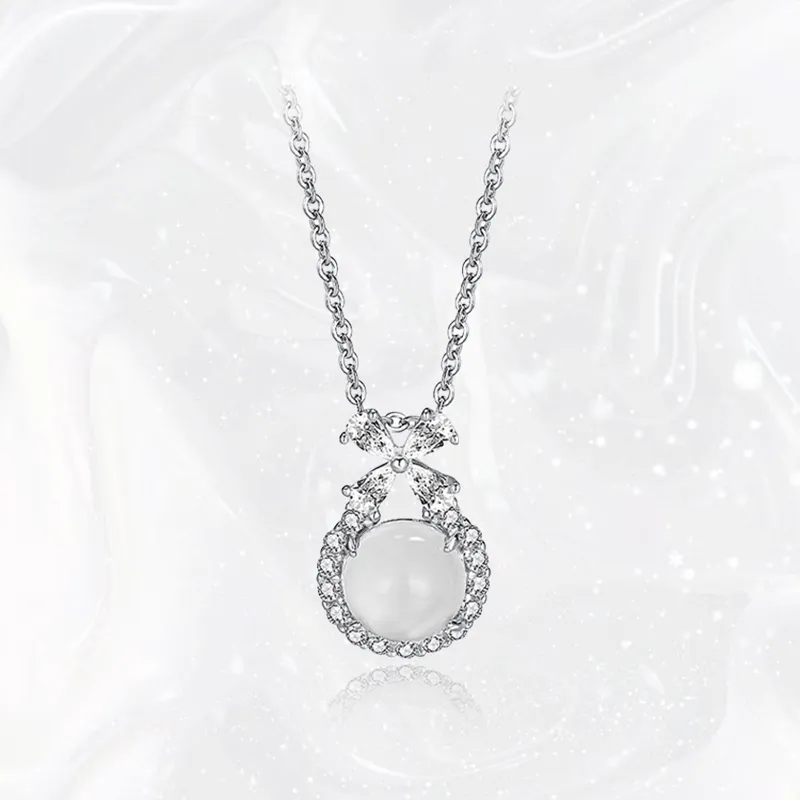 Chongqing Gold Store Chalcedony Necklaces Women's-3