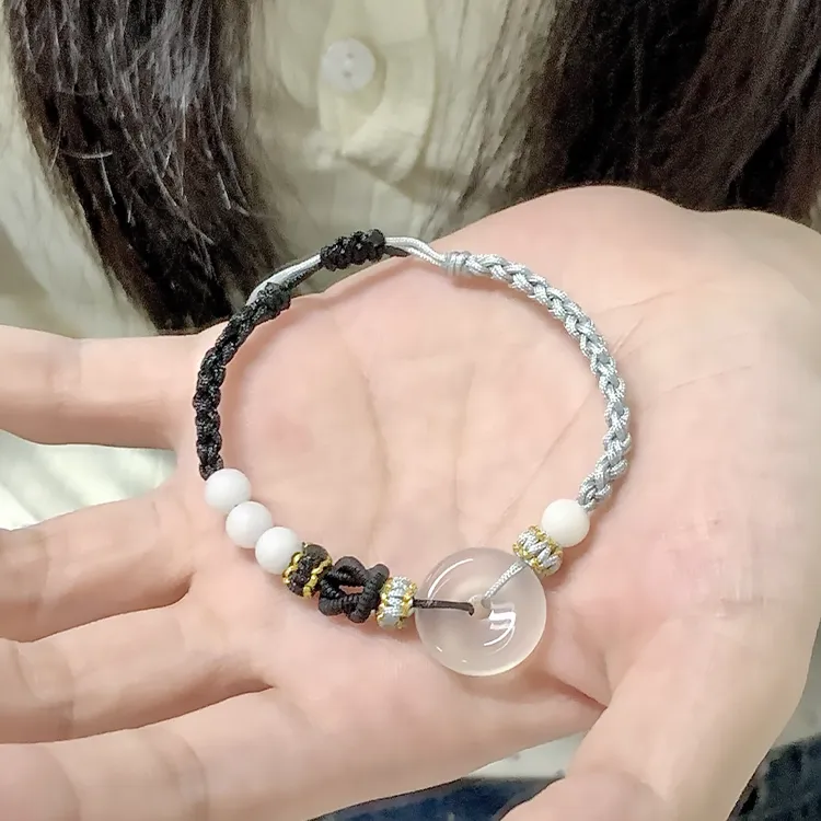 Chongqing Gold Store Chalcedony Jade Bracelets Unisex-6