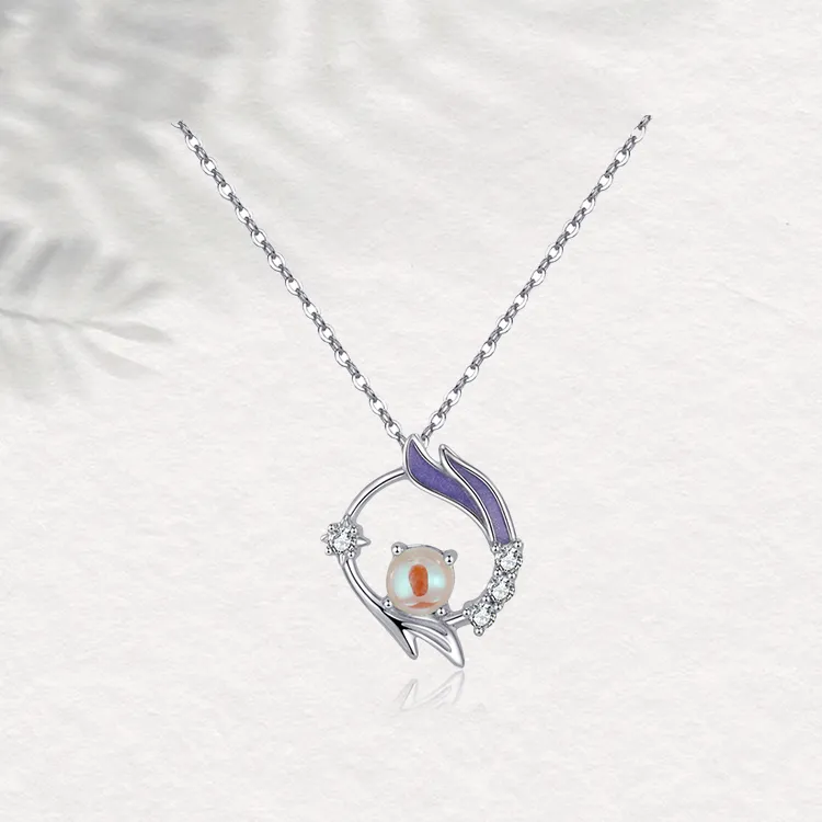 Chongqing Gold Store S925 Silver Necklaces Women's-3