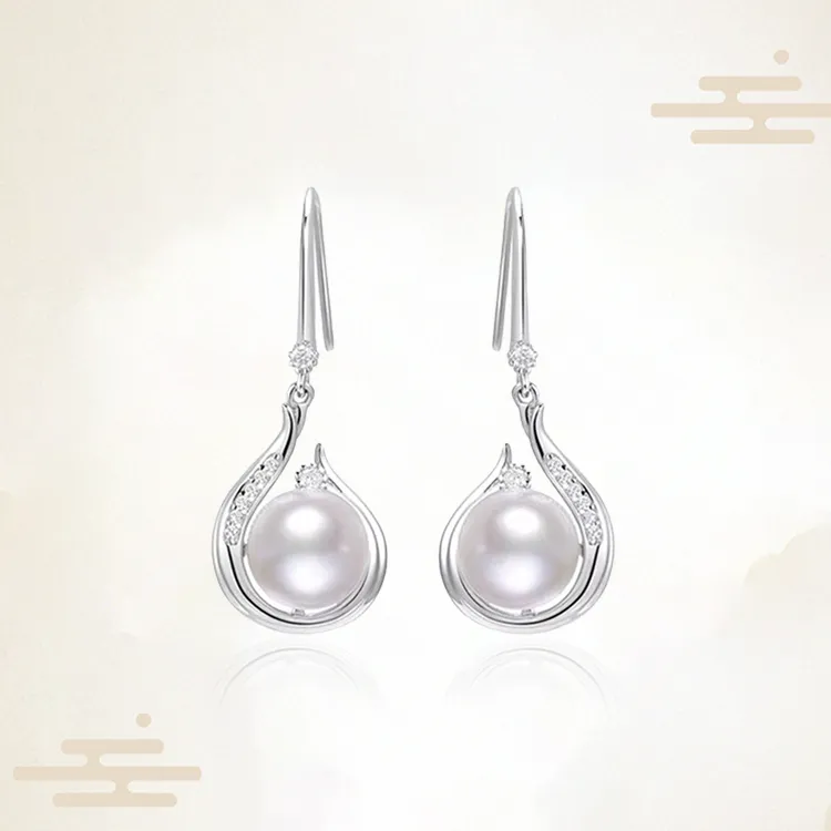 Chongqing Gold Store S925 Silver Earrings Women's-2
