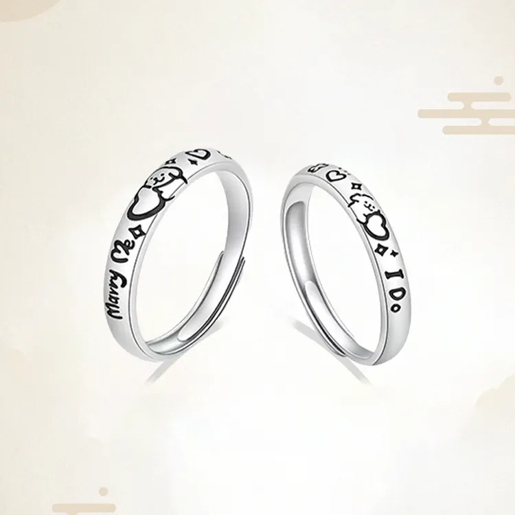 Chongqing Gold Store S925 Silver Rings Unisex-3