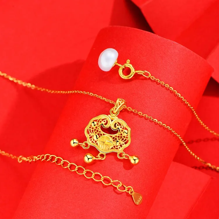 Chongqing Gold Store S925 Silver Necklaces Women's-1