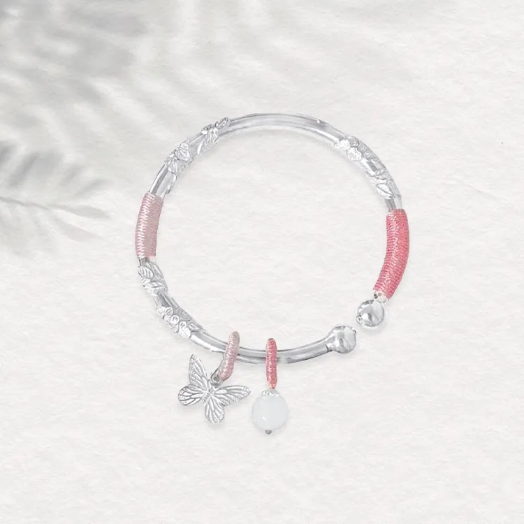 Chongqing Gold Store S999 Fine Silver Sterling Silver Bracelets Women's-3