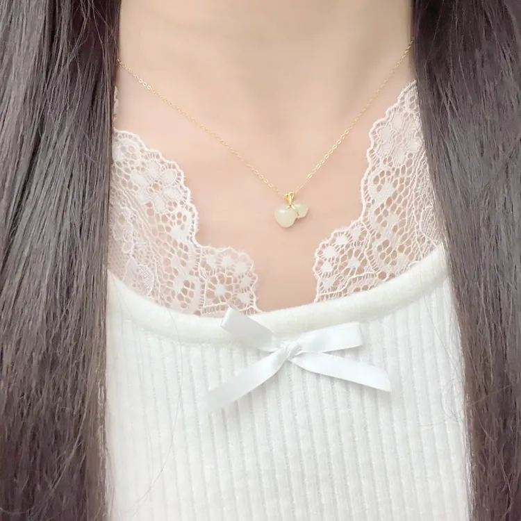Chongqing Gold Store Chalcedony Necklaces Women's-1