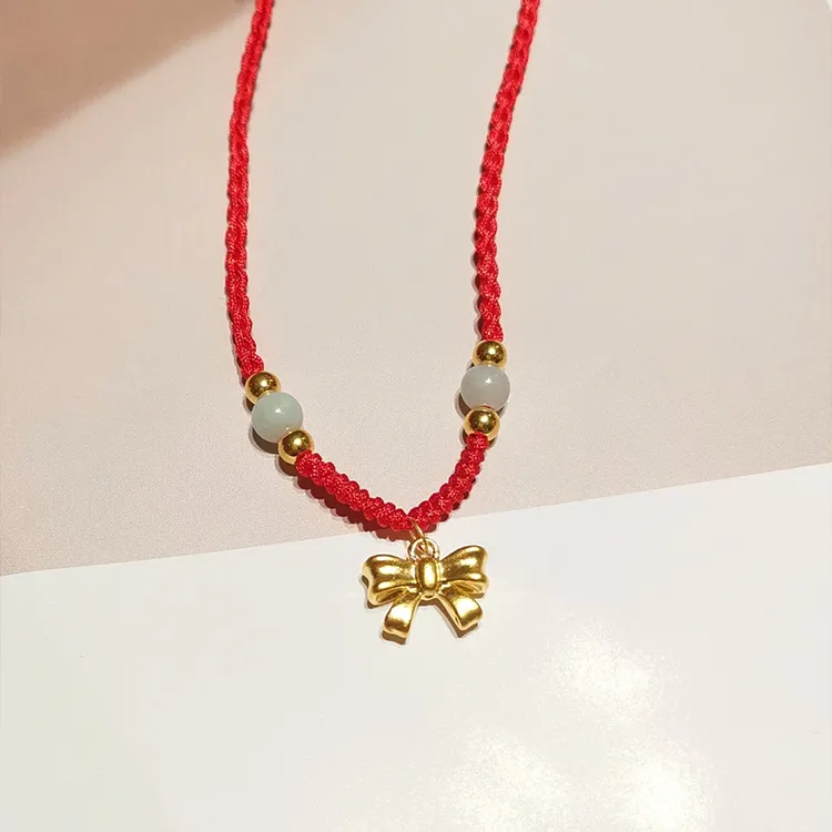 Chongqing Gold Store 999 Fine Silver Necklaces Women's-3