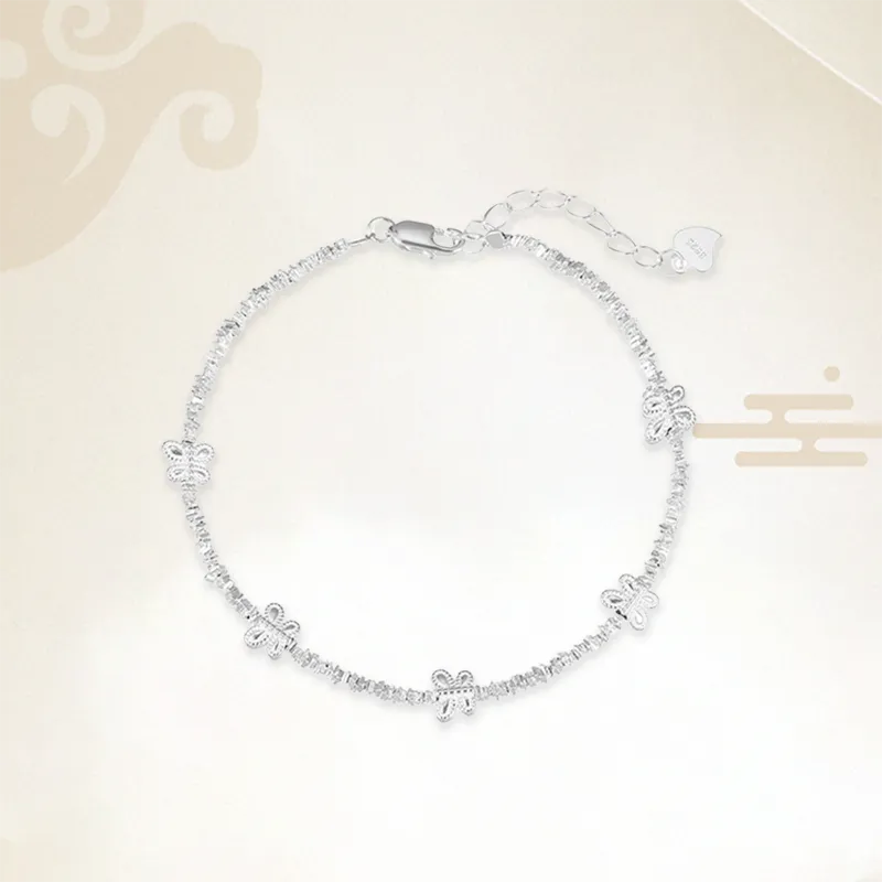 Chongqing Gold Store S925 Silver Bracelets Women's-3