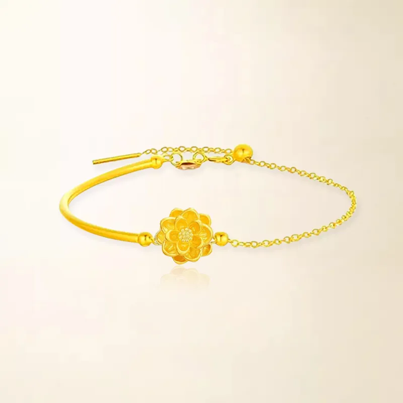 Chongqing gold store Gold Bracelet Unisex-1