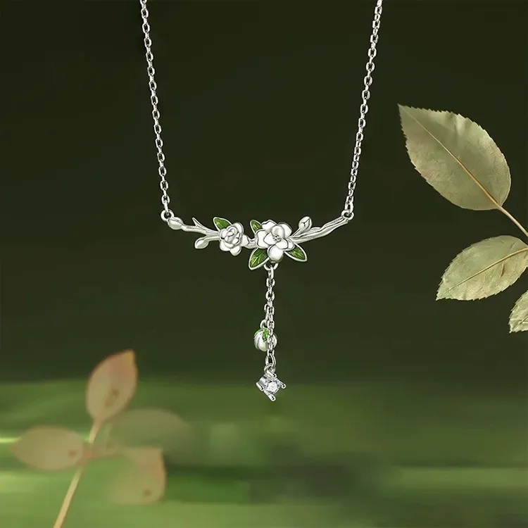 Chongqing Gold Store S925 Silver Necklaces Women's-3