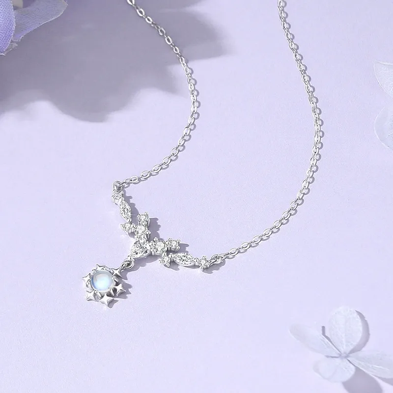 Chongqing Gold Store S925 Silver Necklaces Women's-3
