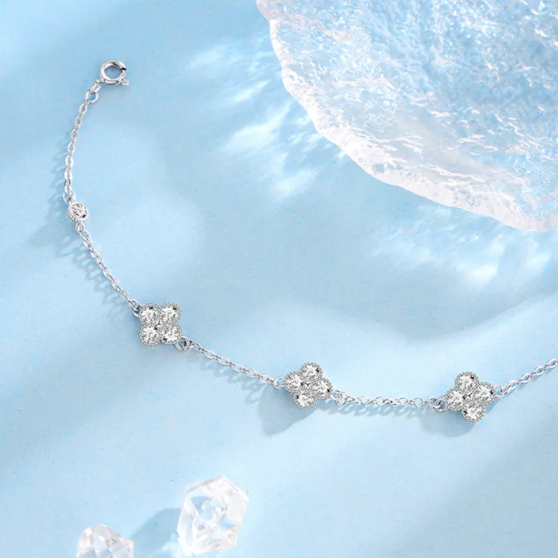 Chongqing Gold Store S925 Silver Bracelets Women's-2