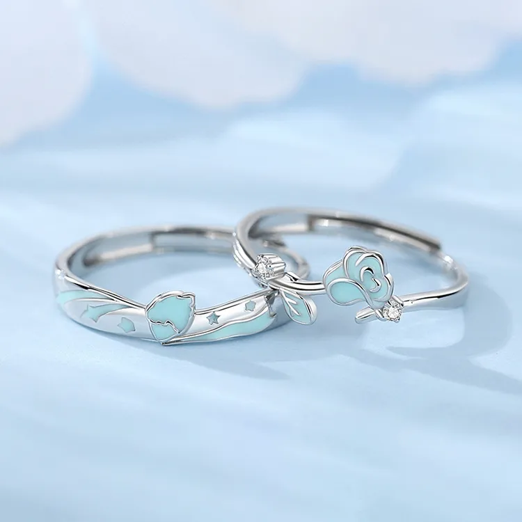 Chongqing Gold Store S925 Silver Rings Women's-2
