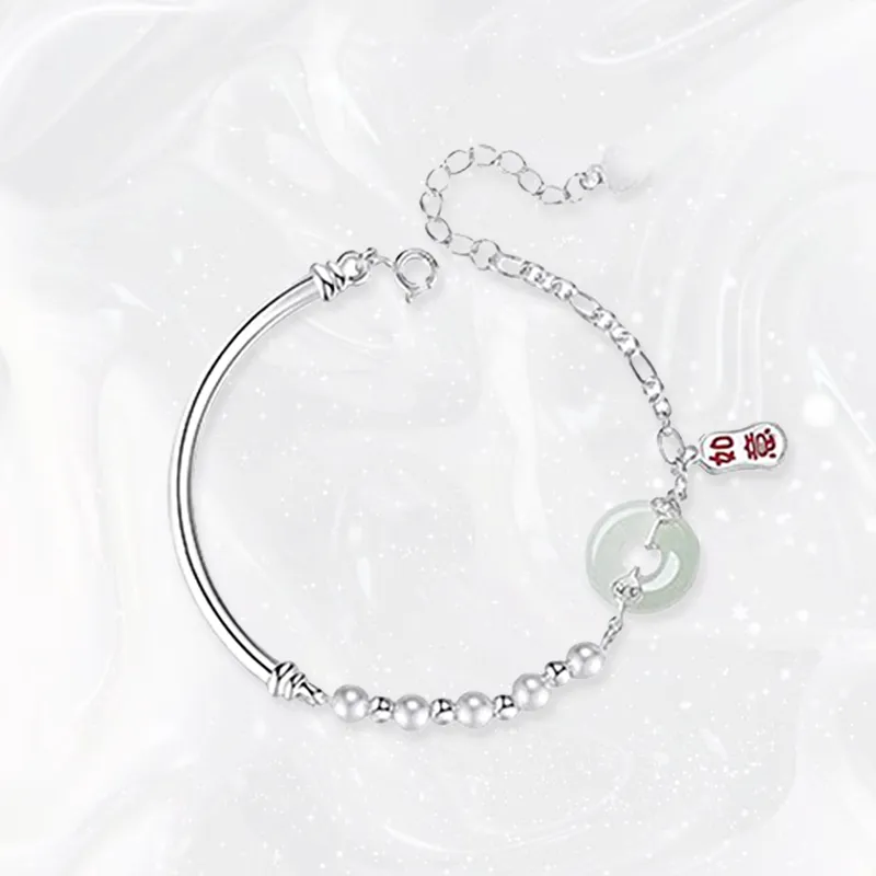 Chongqing Gold Store S925 Silver Bracelets Women's-2