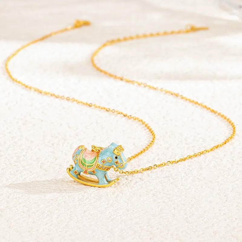 Chongqing Gold Store S925 Silver Necklaces Women's-3