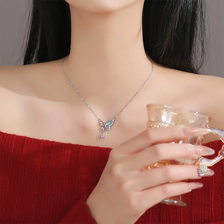 Chongqing Gold Store S 999 Fine Silver Necklaces Women's-4