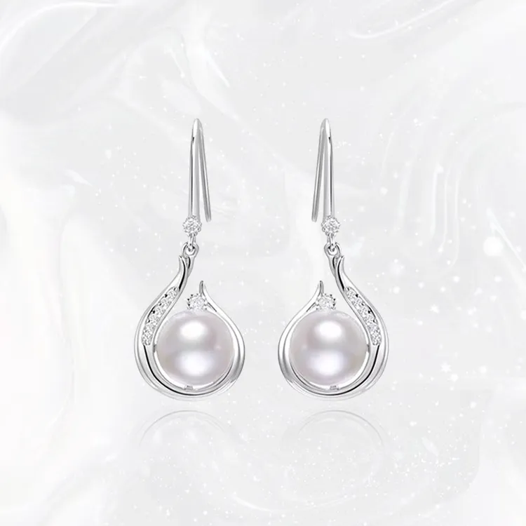 Chongqing Gold Store S925 Silver Earrings Women's-3