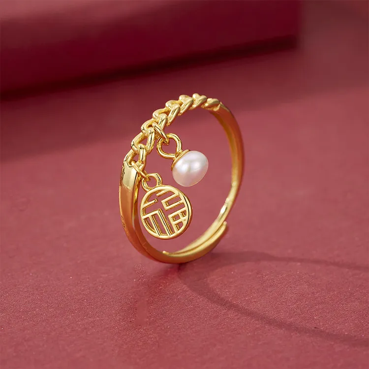 Chongqing Gold Store S925 Sterling Silver/Chalcedony Rings Unisex-2