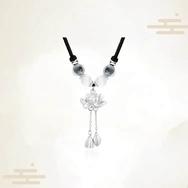 Chongqing Gold Store 999 Fine Silver Necklaces Women's-3