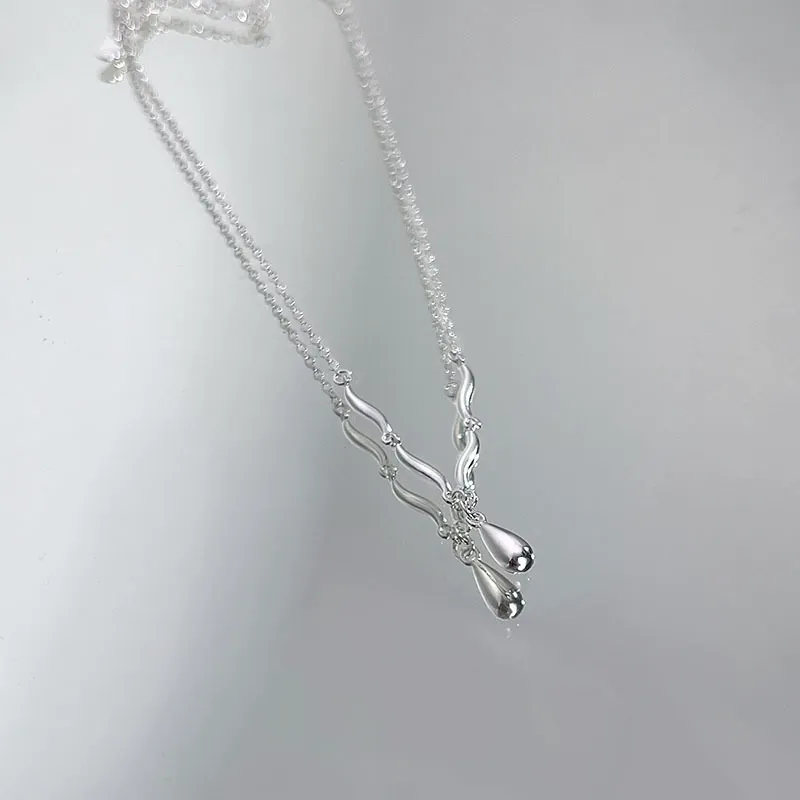 Chongqing Gold Store S925 Silver Necklaces Women's-3