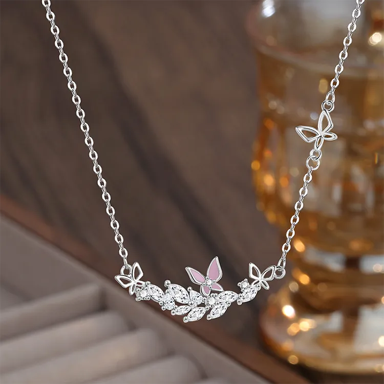 Chongqing Gold Store S999 Fine Silver Necklaces Women's-3