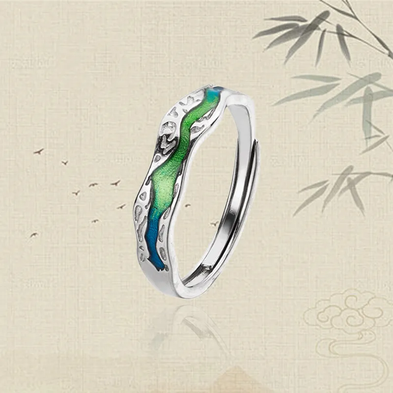 Chongqing Gold Store S925 Silver Rings Unisex-2
