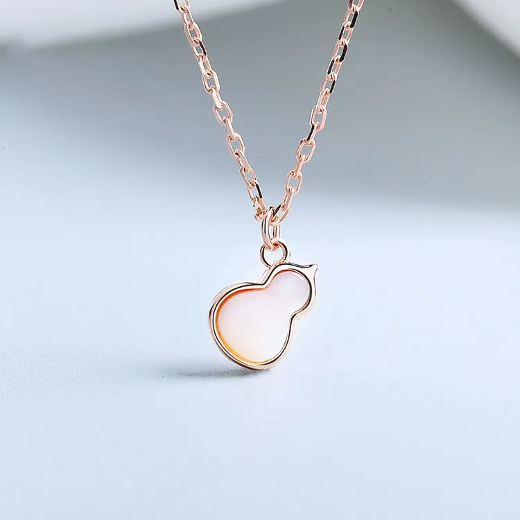Chongqing Gold Store Chalcedony Jade Necklaces Women's-4