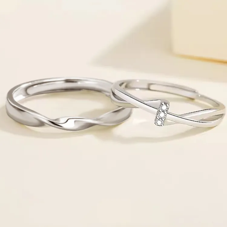 Chongqing Gold Store S925 Silver Rings Unisex-1