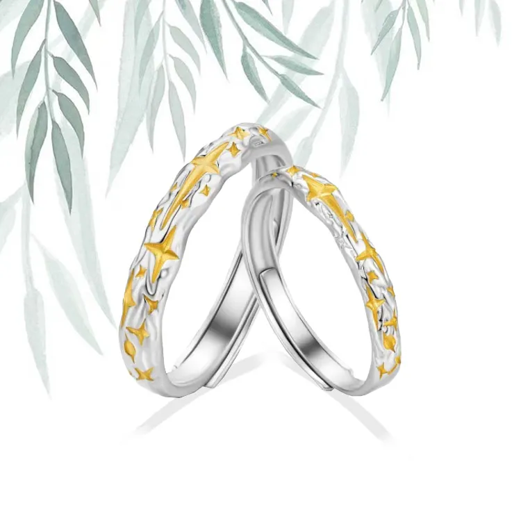 Chongqing Gold Store S925 Silver Rings Unisex-1