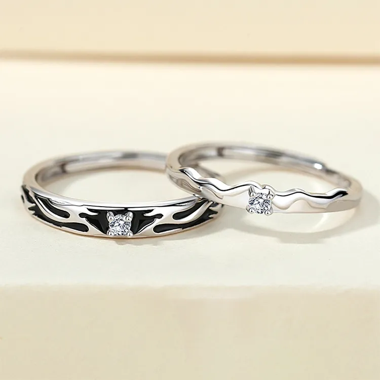 Chongqing Gold Store S925 Silver Rings Unisex-4