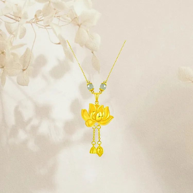 Chongqing Gold Store S999 Fine Silver Necklaces Women's-1