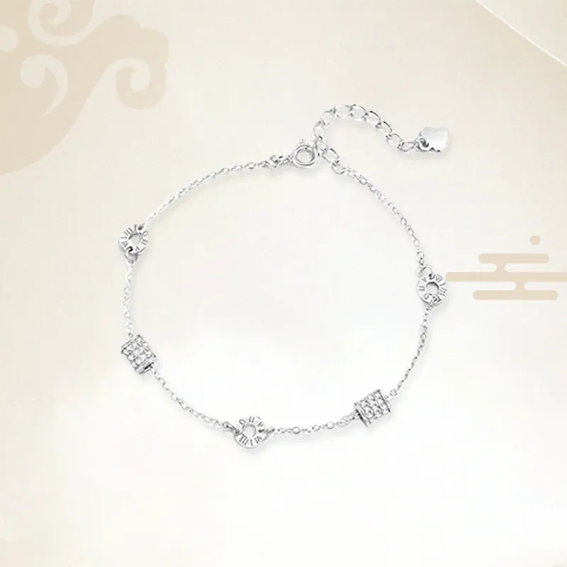 Chongqing Gold Store S925 Silver Bracelets Men's-3