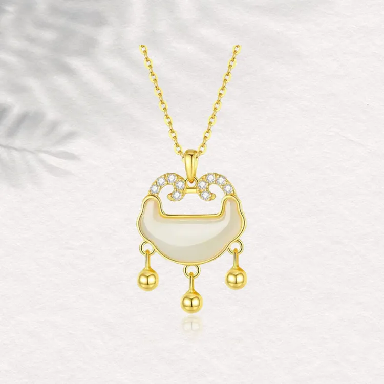 Chongqing Gold Store S925 Silver Necklaces Women's-2