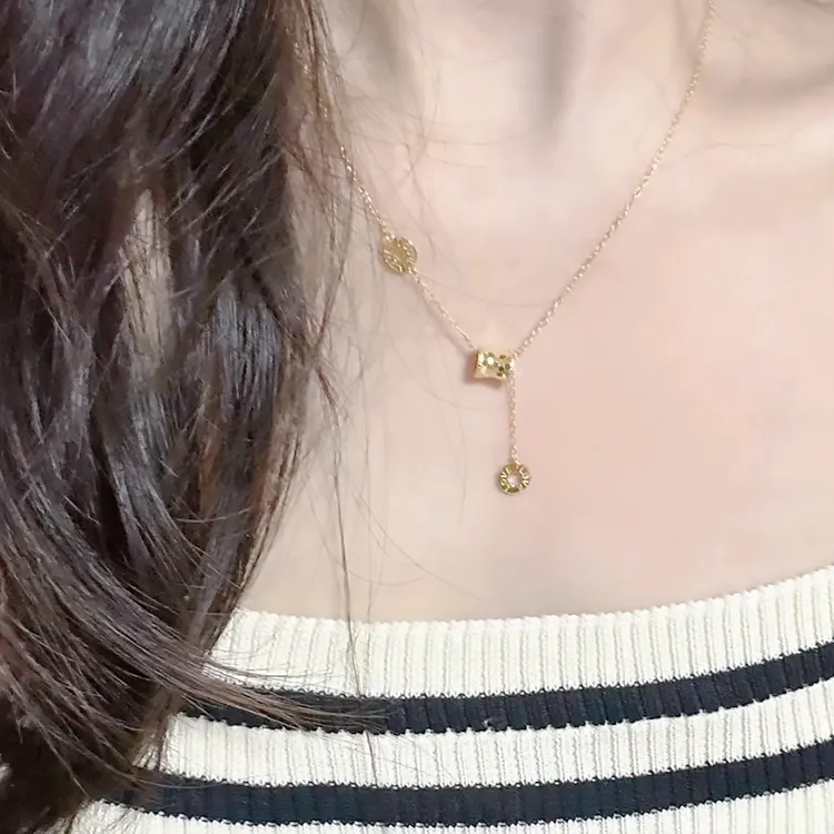 Chongqing Gold Store S925 Silver Necklaces Women's-1