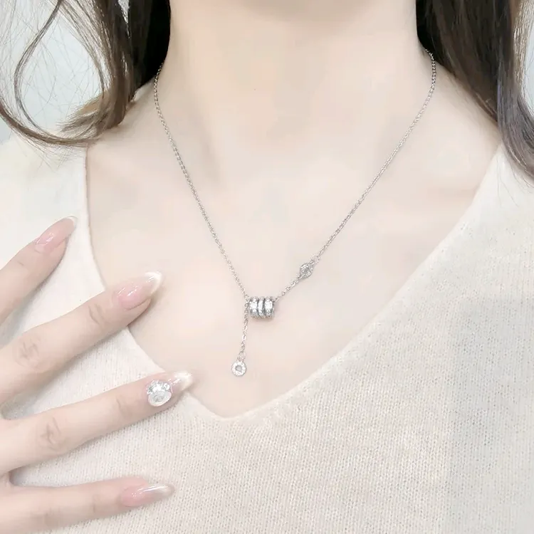Chongqing Gold Store S999 Fine Silver Necklaces Women's-2