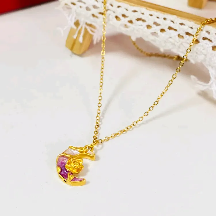 Chongqing Gold Store S 990 Silver Necklaces Women's-2