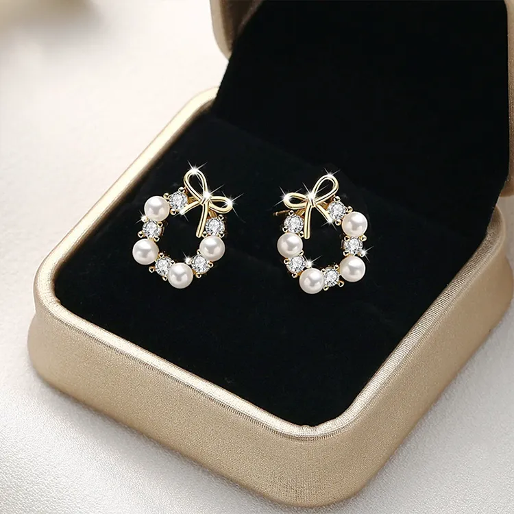 Chongqing Gold Store S925 Silver Earrings Women's-1