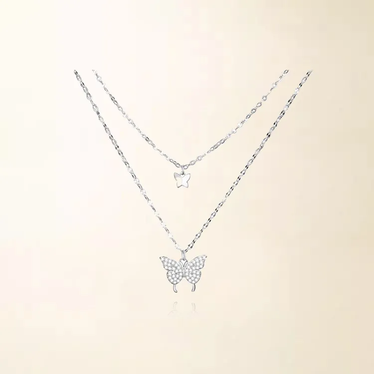 Chongqing Gold Store 925 Sterling Silver Necklaces Women's-4