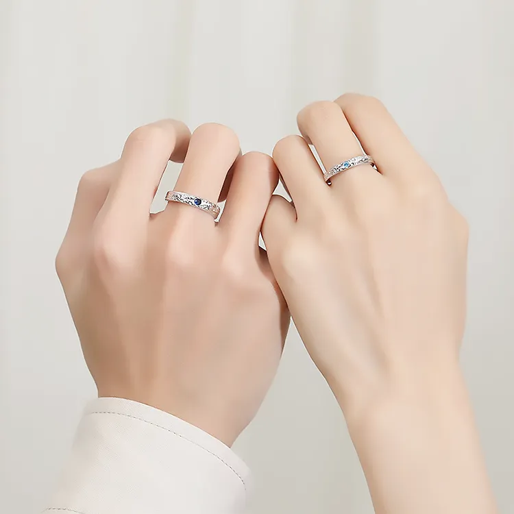 Chongqing Gold Store S925 Silver Rings Unisex-2
