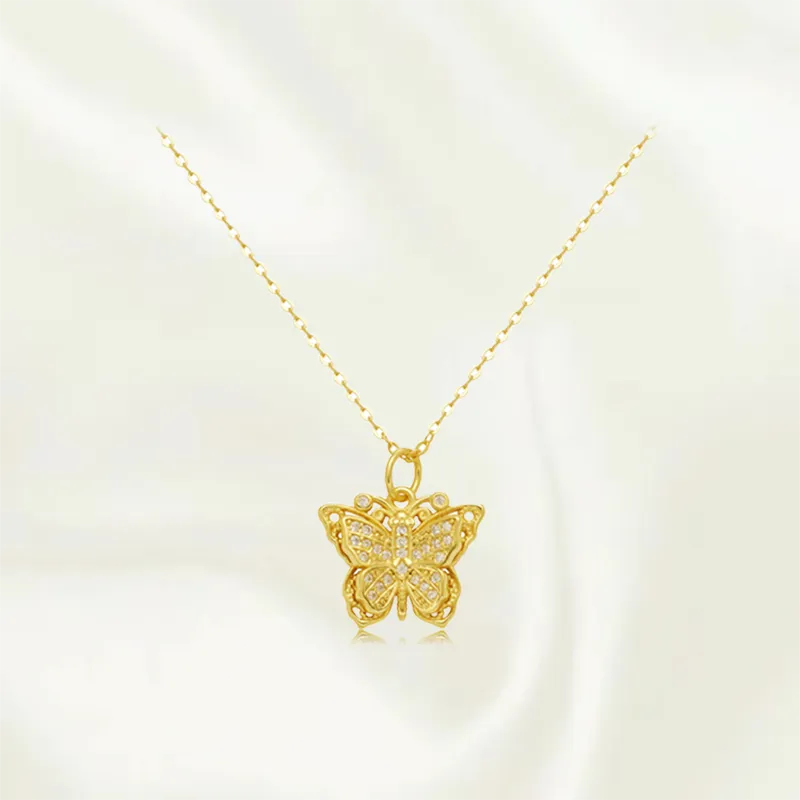 Chongqing Gold Store 925 Sterling Silver Necklaces Women's-1