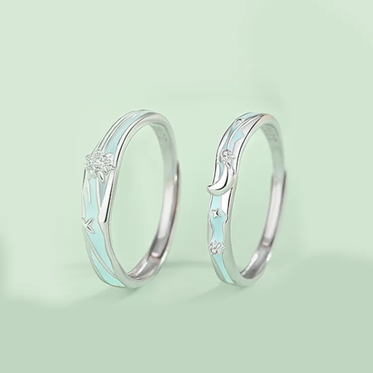 Chongqing Gold Store S925 Silver Rings Unisex-3