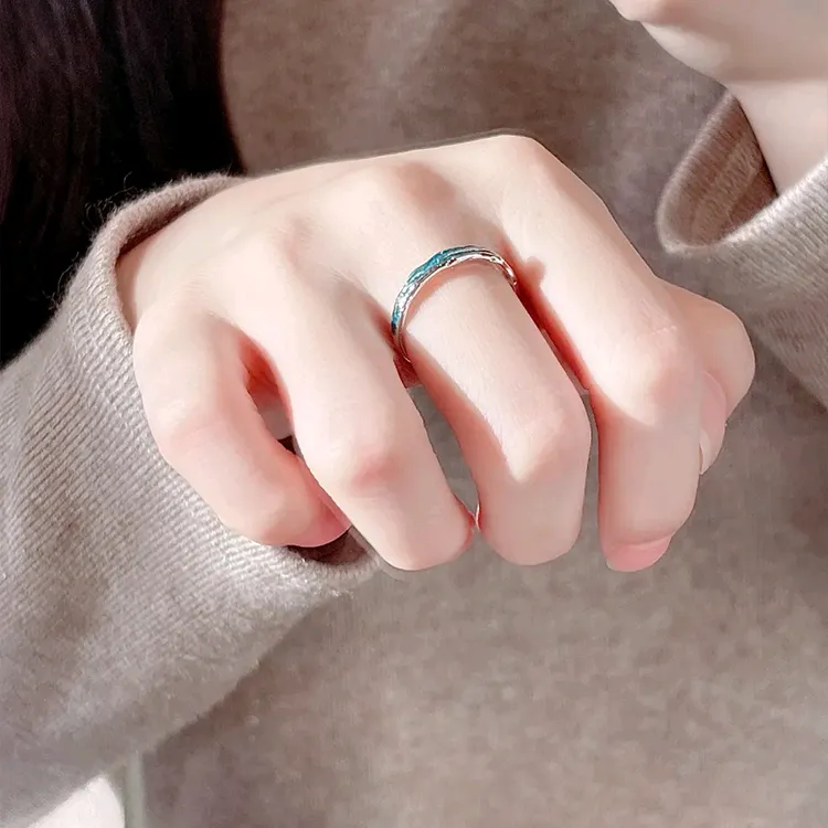 Chongqing Gold Store 999 Fine Silver Rings Unisex-2