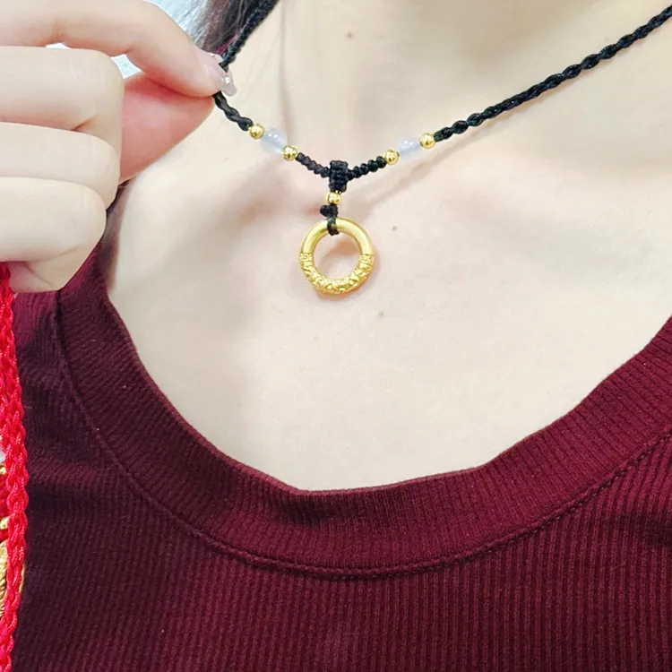 Chongqing Gold Store Agate Necklaces Unisex-5