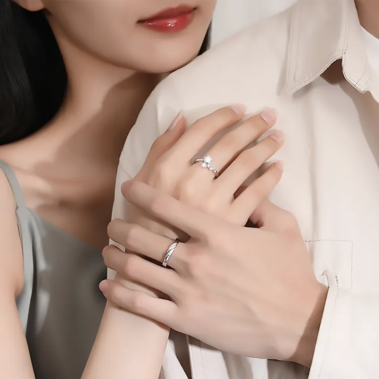 Chongqing Gold Store S925 Silver Rings Unisex-1